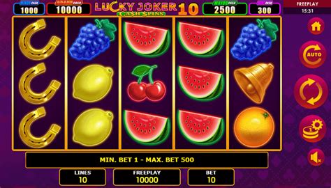  Machine à sous Lucky Joker 10 Cash Spins